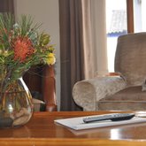 Double  with comfortable lounge area and TV